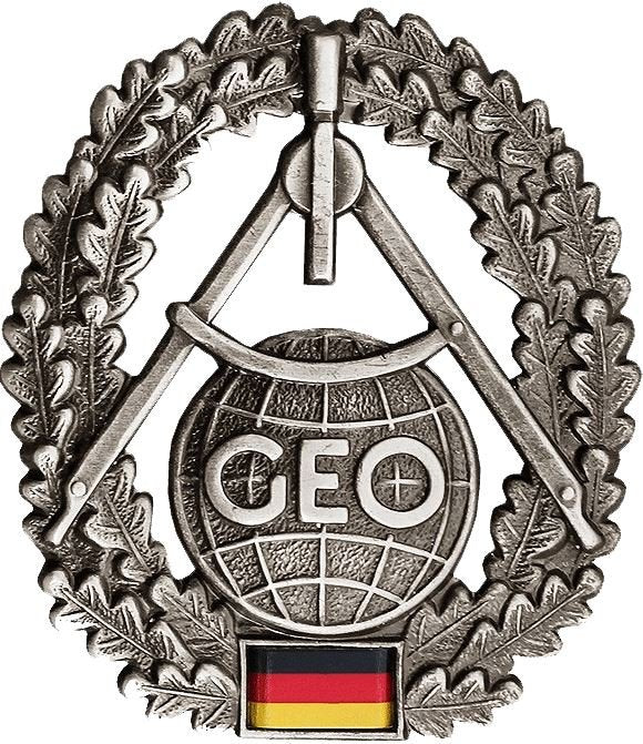 Distintivo del berretto dell'esercito tedesco autentico Coccarda Forza topografica Servizio geografico