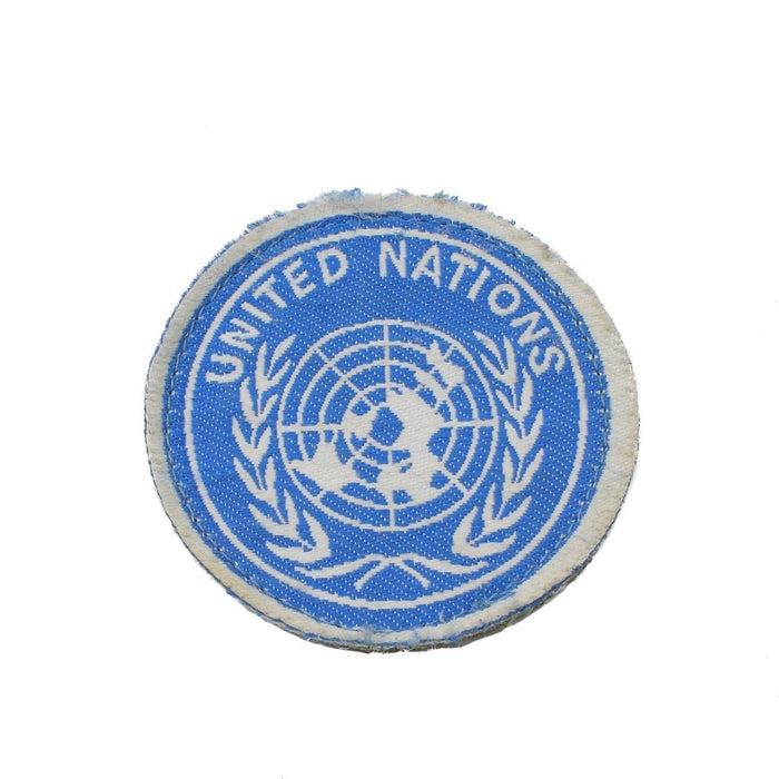 Patch boucle des Nations Unies patch Velcro rond marque extérieure bleu blanc