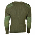 Pull original de l'armée britannique Commando Green Olive pull en laine pour homme
